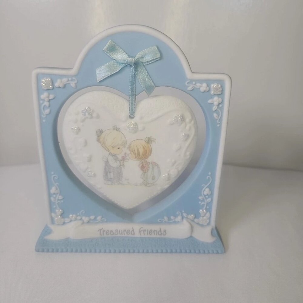 Precious Moments Porcelain Bisque Treasured Friends Plaque-NO BOX